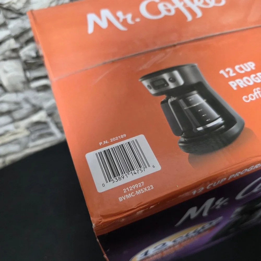 Mr. Coffee 12 Cup Programmable Coffeemaker Strong Brew BVMC-MSX23 Black Open Box
